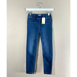 NWT Boden Girls Stretch Skinny Jeans Elastic Waist Pull On Jegging Dark Wash